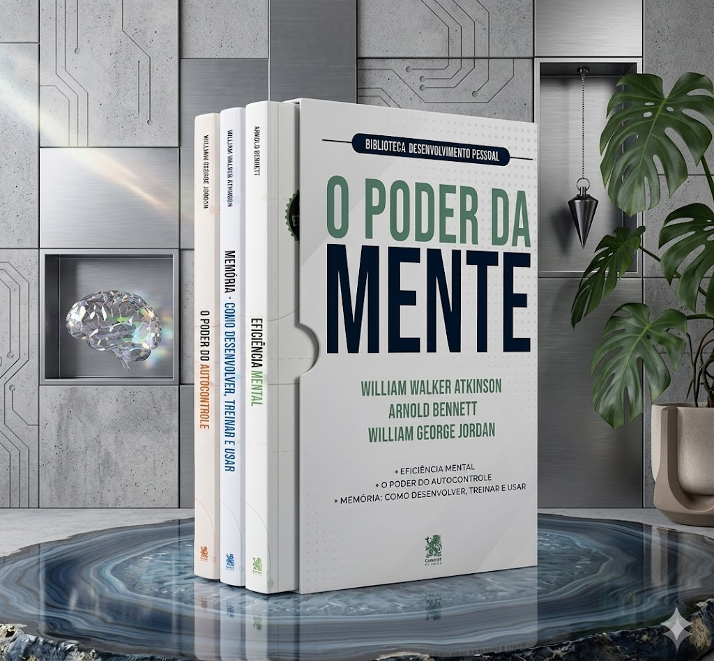 Box O Poder da Mente — Biblioteca Desenvolvimento Pessoal com três livros